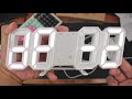 LED Digital Clock (Tagalog) with Thermometer Php325 ($7) Settings Explained