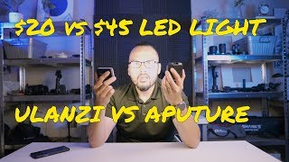 Ulanzi Vl100 20 Led Vs Aputure Al-M9 45 Led Light