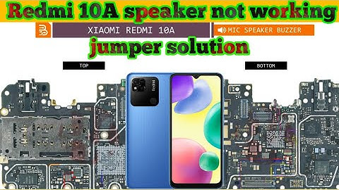 Redmi 10A Speaker not working problem jumper solution|#youtubeviralvideo