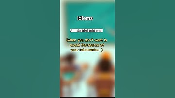 Thumbnail of A little bird told me|| idioms || linguawisha #shorts #englishspeaking #english #idioms