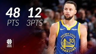 Stephen Curry 48 pts 12 threes vs Blazers 25/26 season