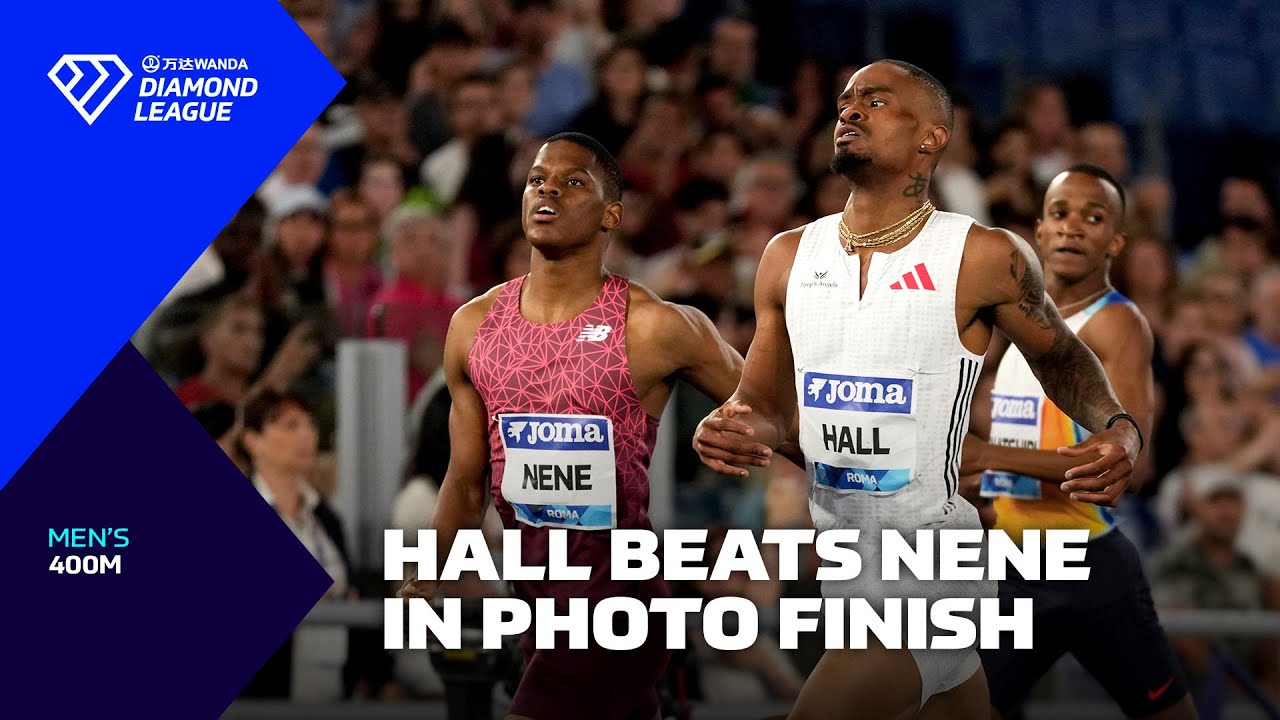 PHOTO FINISH: Quincy Hall and Zakithi Nene go neck-and-neck in Rome 400m - Wanda Diamond League 2025