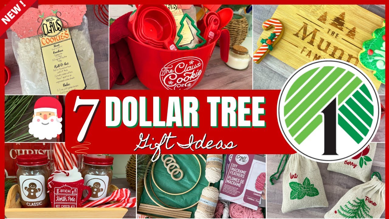 $1 DOLLAR TREE GIFT IDEAS┃last minute GIFT DIYs & BASKETS for 2022 🎄 