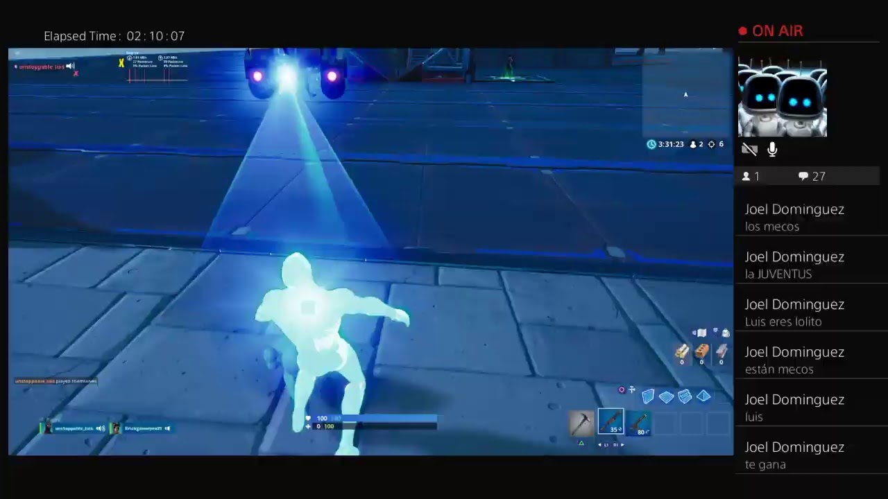 Noob player playing Fortnite YouTube