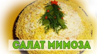 НОВОГОДНИЙ САЛАТ МИМОЗА НОВОГОДНИЙ САЛАТ МИМОЗА