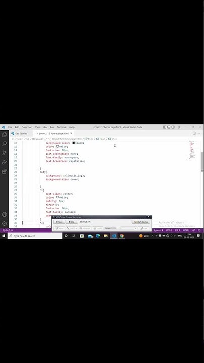 how to create home page html and css - YouTube