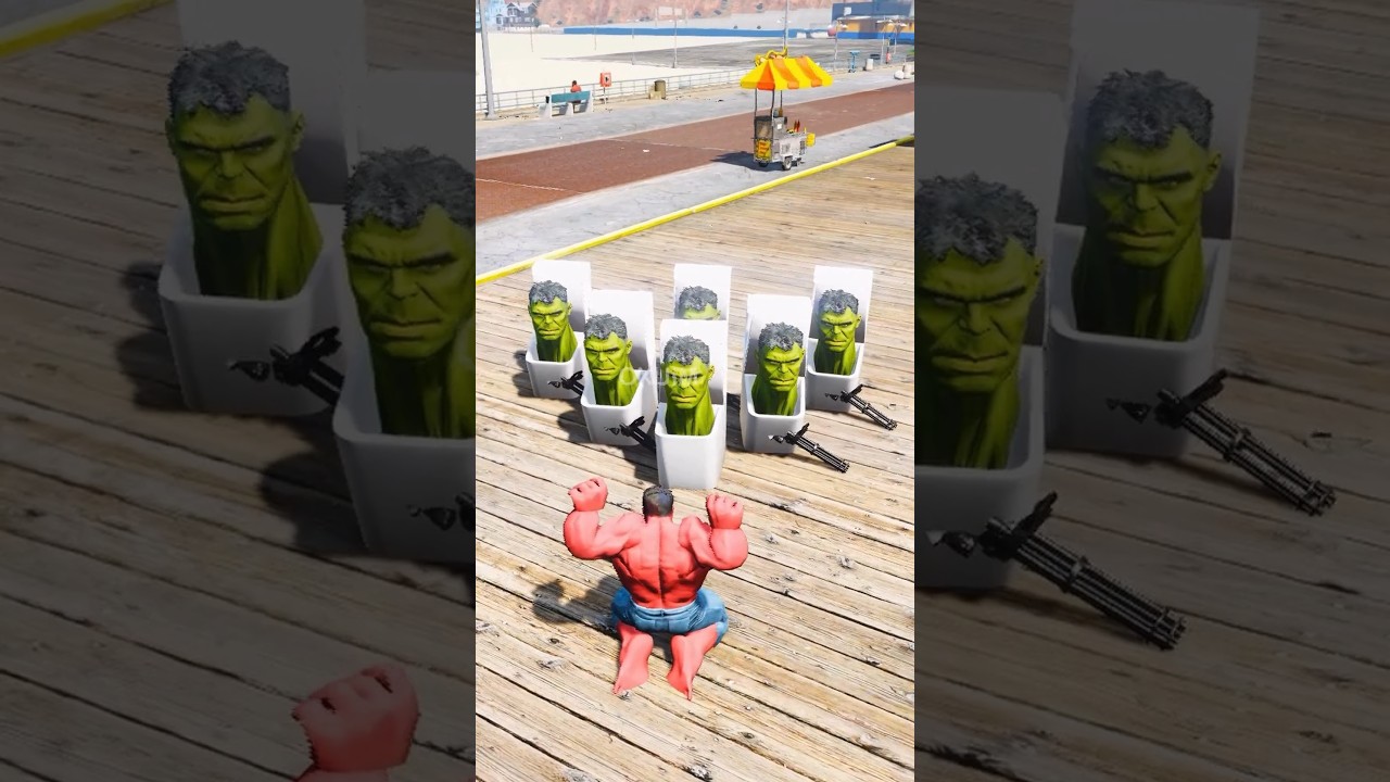 GTA V RED HULK HELPS WRONG SKIBIDI TOILET HULK! HULK BROTHER SAVES 