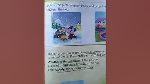 Weather - Evs - Chapter 20 - Grade1st
