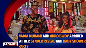 HOW PREGNANT NADIA MUKAMI AND BOYFRIEND ARROW ARRIVED FOR HER BABY SHOWER AND GENDER REVEAL PARTY