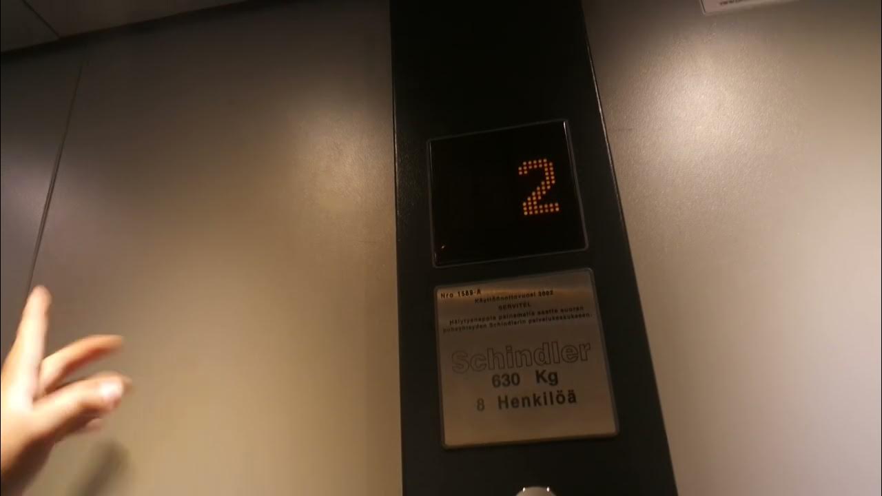 Schindler traction elevator/lift in Kerttulantie 16A, Raisio YouTube