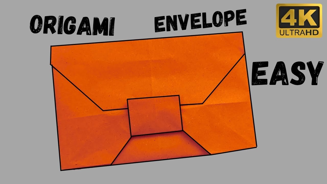 How to make a Paper Origami Envelope in 5 minutes | Easy Origami ...