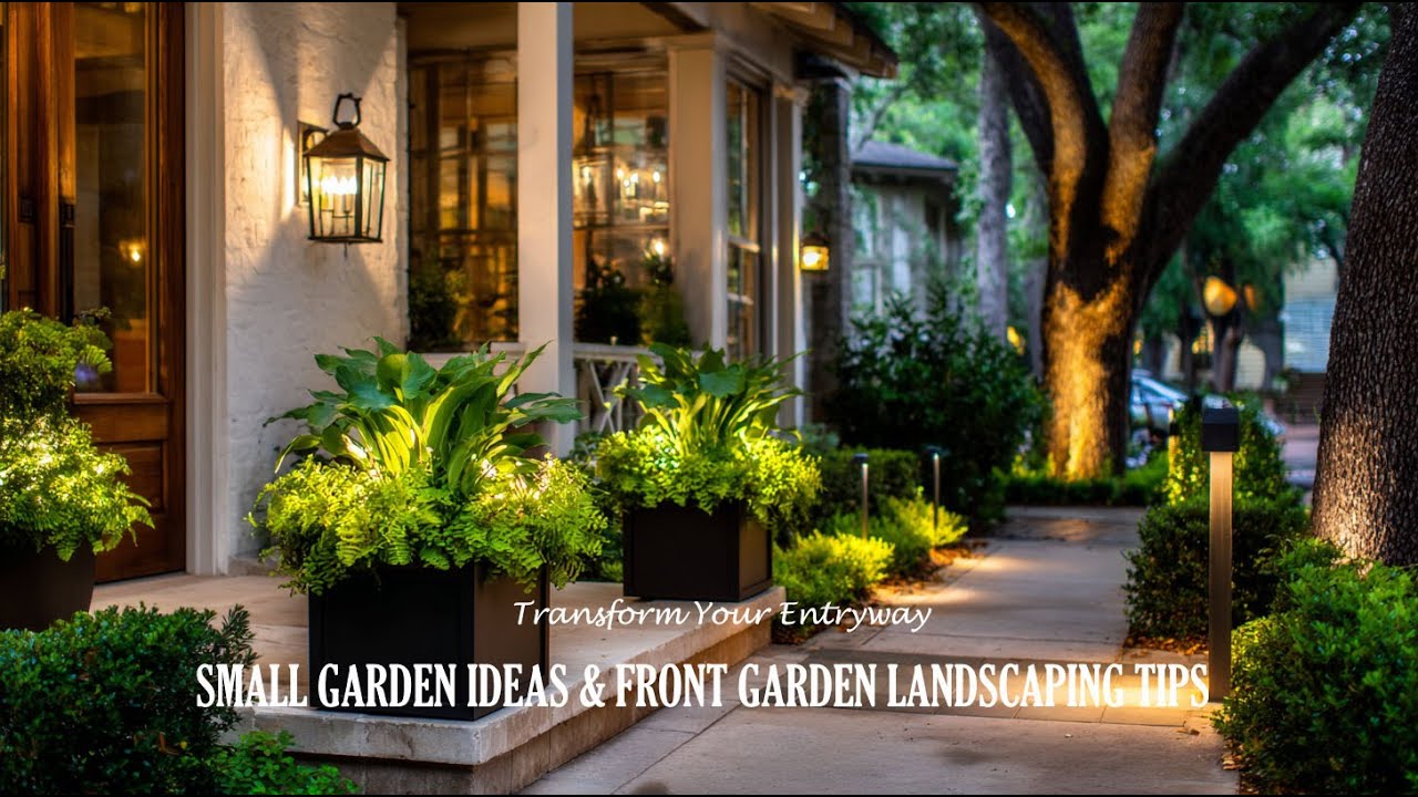 Преобразите свой вход: идеи для небольшого сада и советы по ландшафтному дизайну палисадника для ...