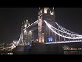 FOGGY London Tower Bridge -  Night Walking tour 4K HDR