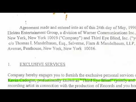 Kevin Rene Cadogan Contract Proving Kevin Cadogan as