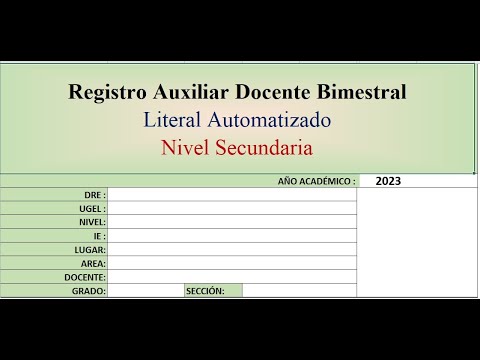 Registros Auxiliares Automatizados