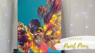 COLORFUL Paint Pour! | Acrylic Painting | Fluid Art