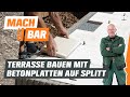 Betonplatten-Terrasse bauen im Splittbett | OBI