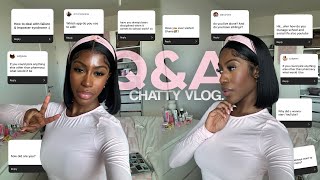 girly chats  navigating school, good grades, productive study tips & self care | get to know me Q&A