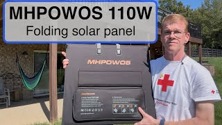 Testing The Lightweight And Portable MHPOWOS 110W Folding Solar Panel