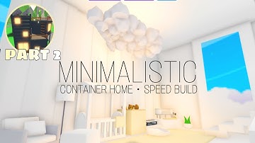 Adopt me CONTAINER HOME Speed Build ✨ ( PART 2 )Minimalistic Pets room and Babies Room ✨