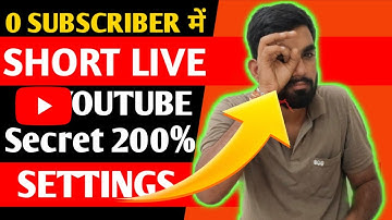 Short Live Stream 0 Subscriber Par Live Streaming Kaise Kare | How To Youtube Live Stream on YouTube