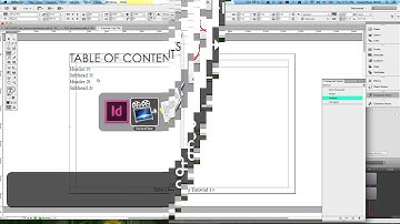 Table Of Contents Tutorial Adobe InDesign CS6