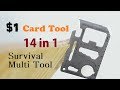 1 credit card tool 11 in 1 survival card multi tool