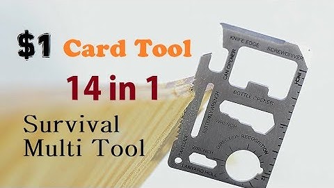 $1 Credit Card Tool 11 in 1 Survival Card Multi Tool
