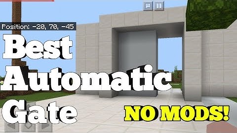 Best Modern Minecraft Command Block Gate (NO MODS)