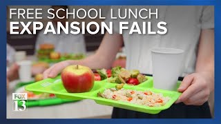 Efforts to expand free school lunch program fails in legislature
