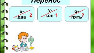 Обучение грамоте  Перенос слов