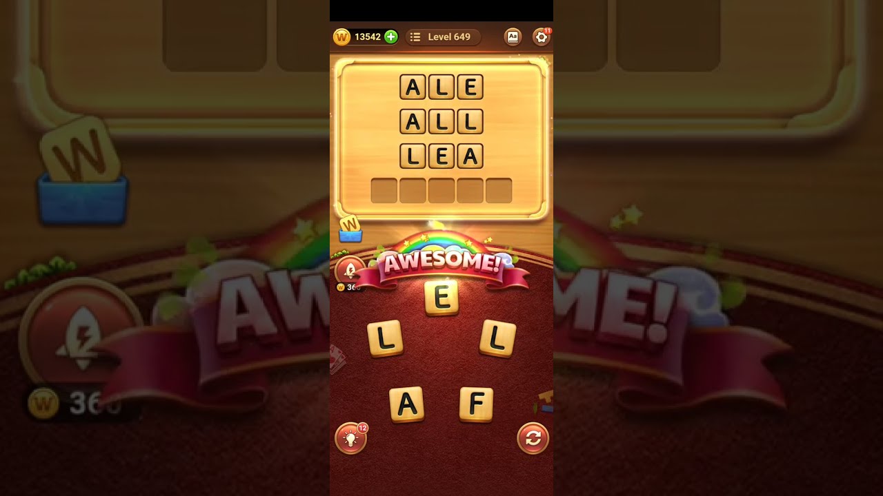 Word Connect Puzzle Level 649 Walkthrough Bonus Words Answers Shorts