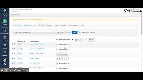 Entering Data on your Illuminate Report Card 2019-2020