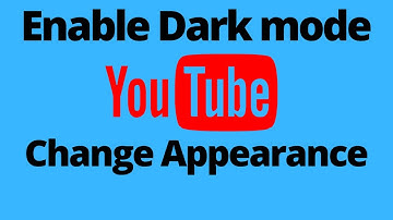 How to enable YouTube Dark Theme||YouTube Appearance setting