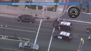 2 people arrested after CHP pursuit