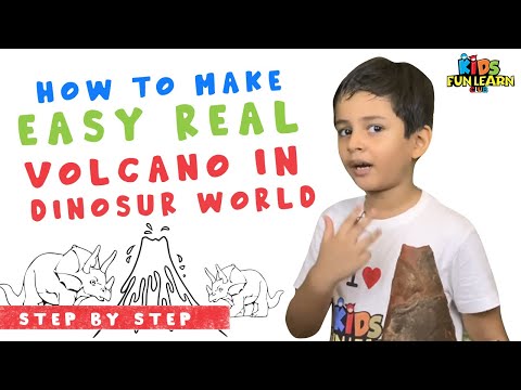 How to make a Volcano DIY Science Experiment!!!
