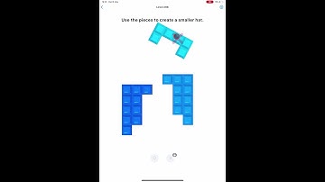 Easy Game - Brain Test Level 296 - Use the pieces to create a smaller hat