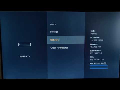 Fire TV Stick How Check Your IP Settings