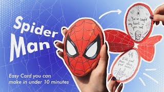 The EASIEST DIY Spider-Man Card You Can Make!