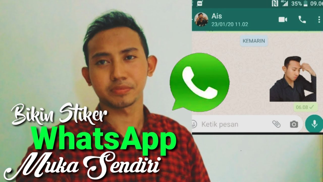 Cara Bikin Stiker Whatsapp Dengan Foto Kita Sendiri Youtube