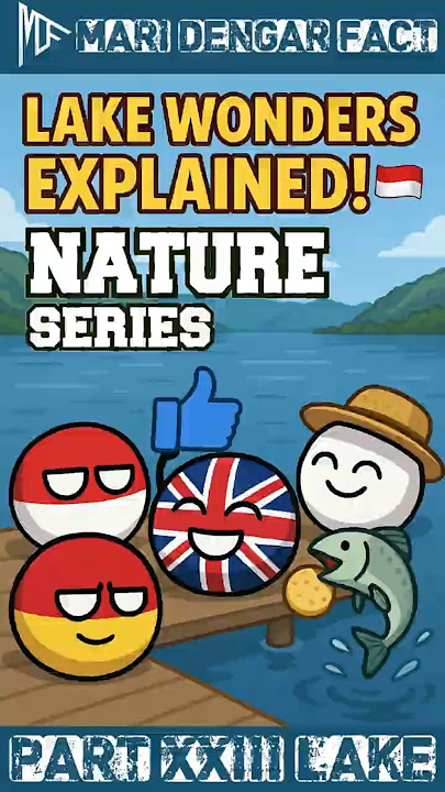 Lake Wonders Explained! Explore the Magic of Danau Toba 🇮🇩| Funny Animation & Facts! Part 23 #short