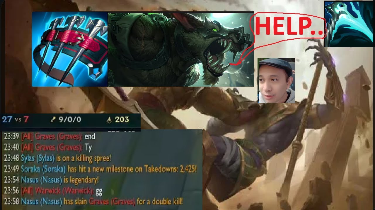 Критический Насус показывает Уорвику, кто здесь настоящий пёс.