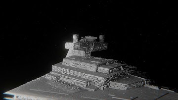 Star Destroyer Hyperspace exit [Blender 2.9]