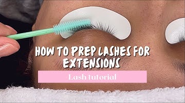 How to Prep lashes for Extensions| lash tutorial #lashextensions #howtolash #lashartist #lashprep