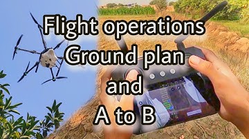 Agriculture drone operation explained || Ground planning and point A-B