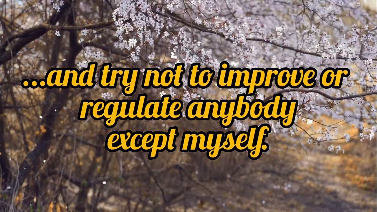 Just for today. AA readings with visuals & meditation music. YouTube