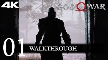 God of War (2018) PS5 Walkthrough Part 1 (No Commentary/Full Game) 4K