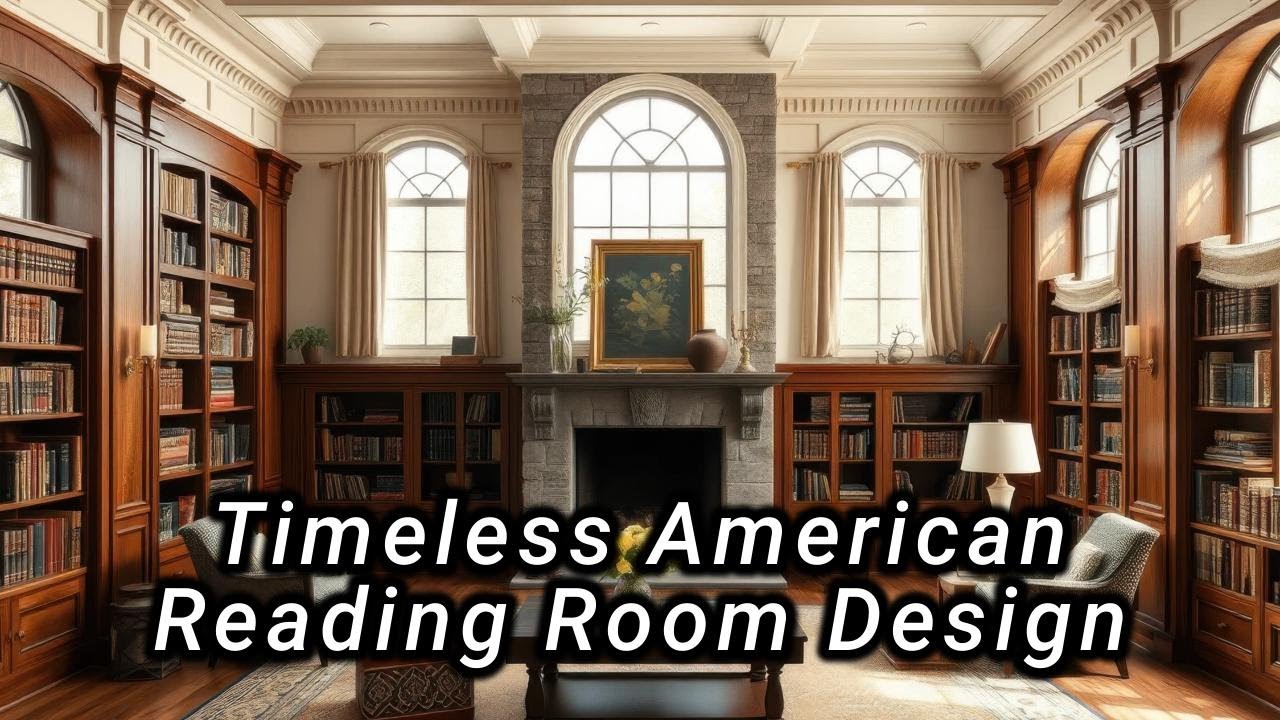 Timeless American Reading Room 📚 Elegant English & French Country Charm