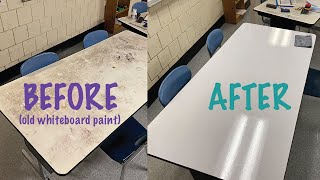 Painting a Dry Erase Table - At Charlotte's House