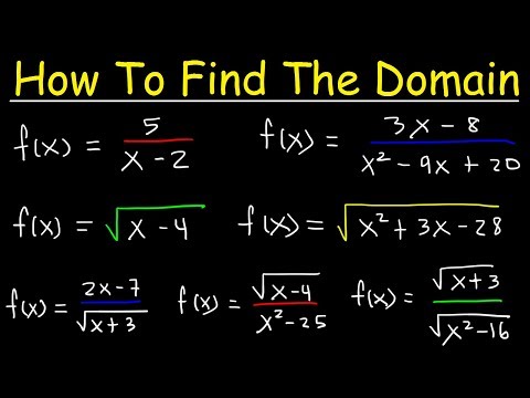 Video: Sådan Finder Du Domænet Og Domænet For En Funktion